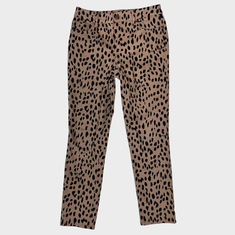 Chico's So Slimming Girlfriend Slim Leg Ankle US 2R Chico's 00R Leopard Print
